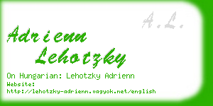 adrienn lehotzky business card